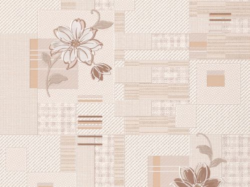 5605-01 Цветок Обои вспененый винил 53.4К(12) (фото)